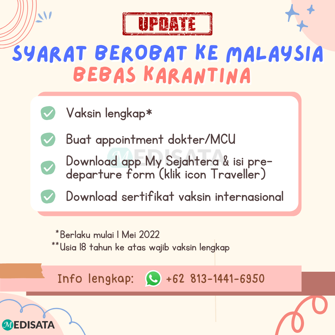 syarat berobat ke Melaka bebas karantina